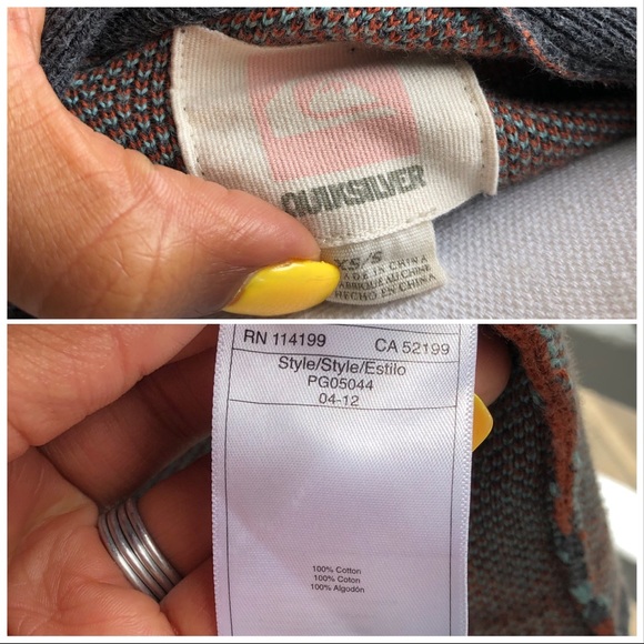 Quiksilver Aztec Long Sleeve Drape Front Cardigan - Picture 3 of 4